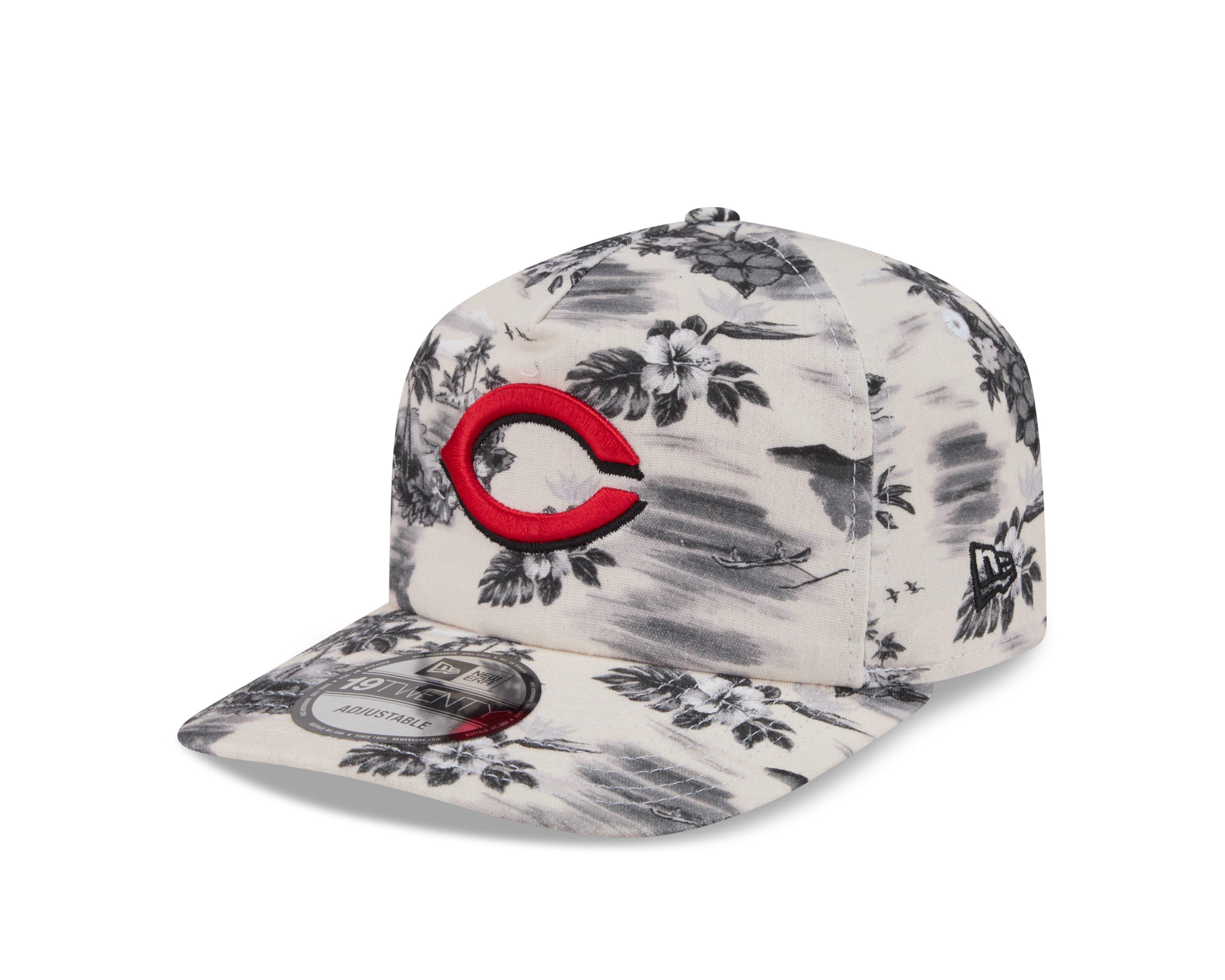 New Era Cincinnati Reds 19TWENTY Tropical Snapback Hat - White/Black - WHITE/BLACK